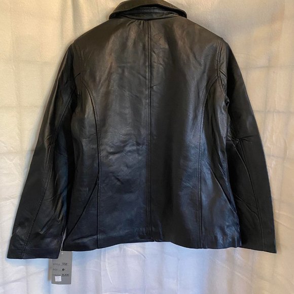 NWT Niko Leather Women's Black Leather Jacket Size Large - Picture 4 of 4